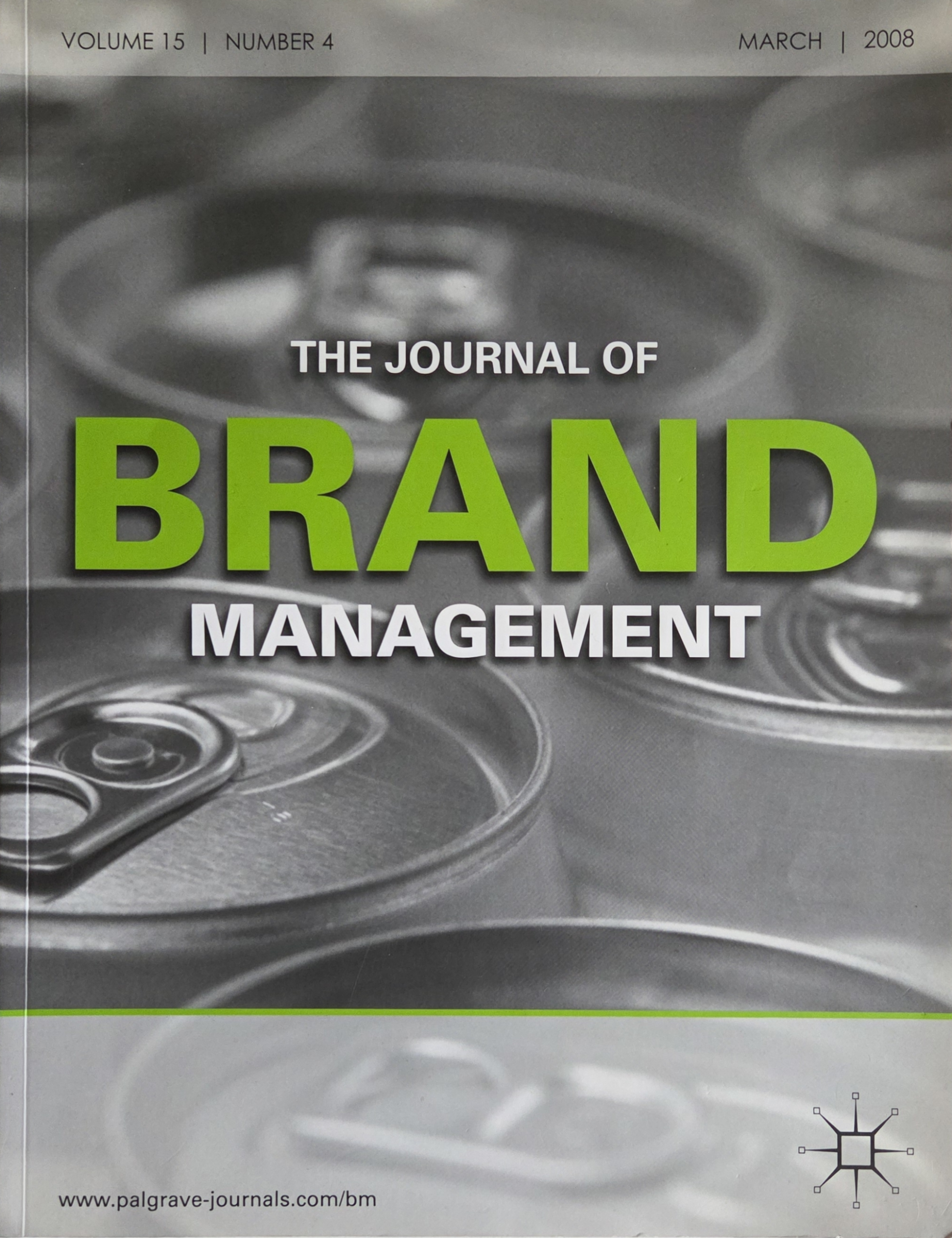 Cover Journal of Brand Management 2008
